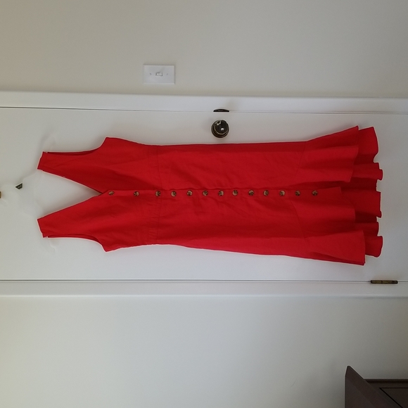 VICI Minka Button Down Ruffle Midi Dress - Picture 7 of 7